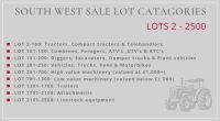 SOUTH WEST SALE LOT CATEGORIES