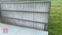 2 X 9'6'' CORRUGATED SHEETED DOOR - 9