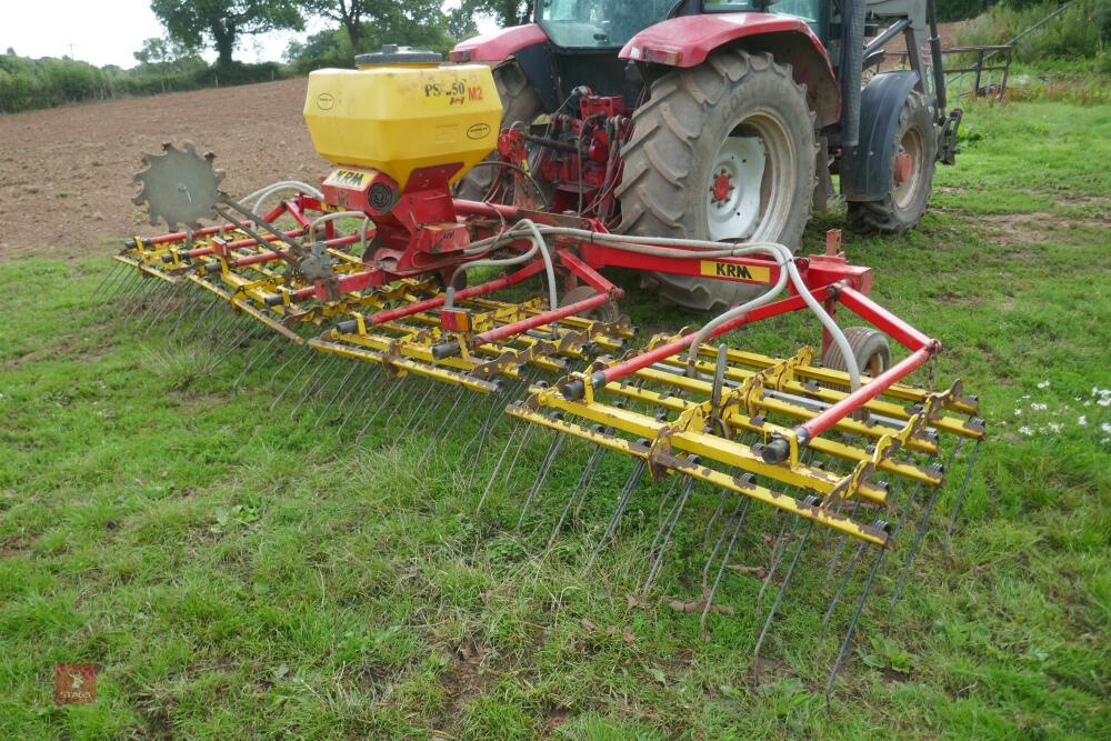 KRM 6M GRASS HARROWS + SEEDER