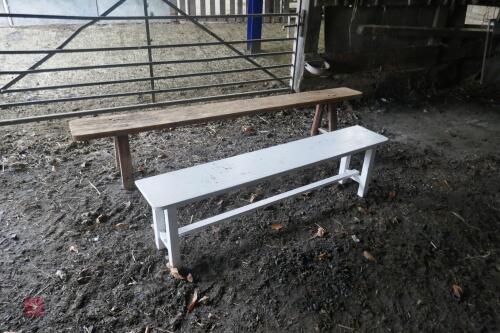 2 WOODEN BENCHES