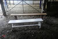 2 WOODEN BENCHES - 3