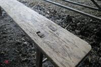 2 WOODEN BENCHES - 4