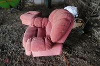 RECLINING ARMCHAIR & FOOT REST - 3