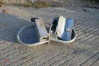 2 GALVANISED DRINKING BOWLS