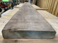 QTY OF LARGE MAHOGANY PLANKS - 2