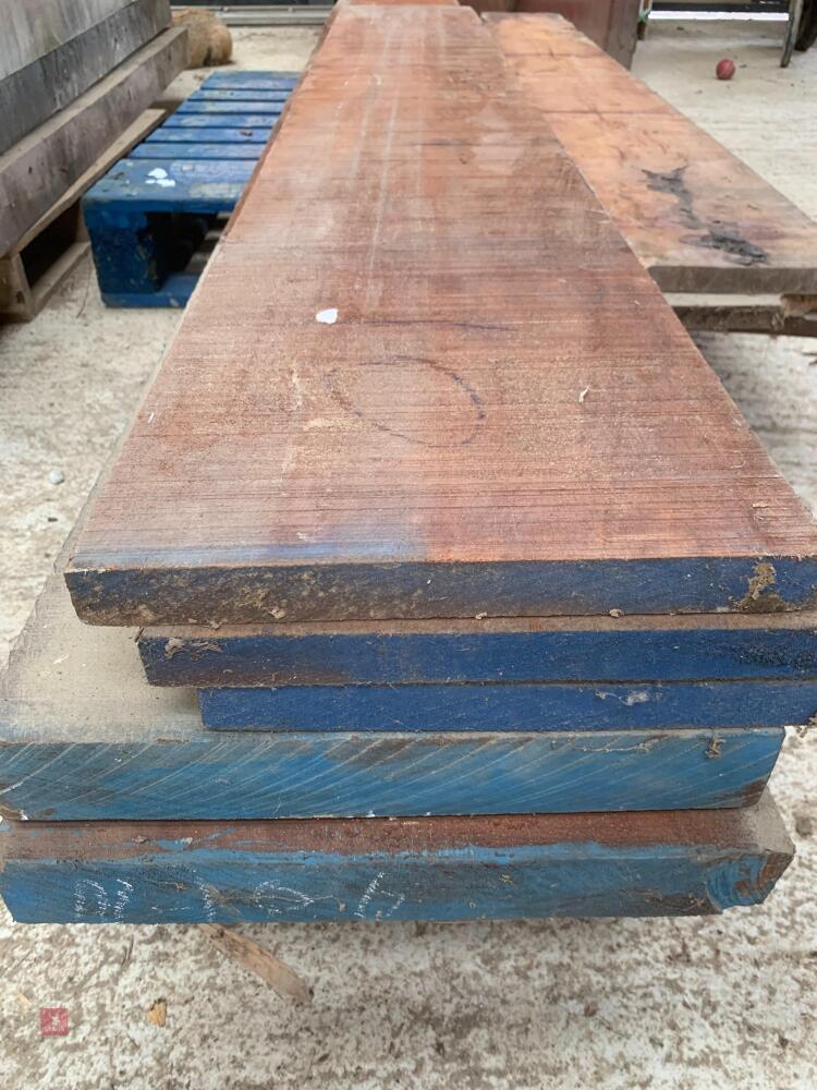 QTY OF LARGE MAHOGANY PLANKS