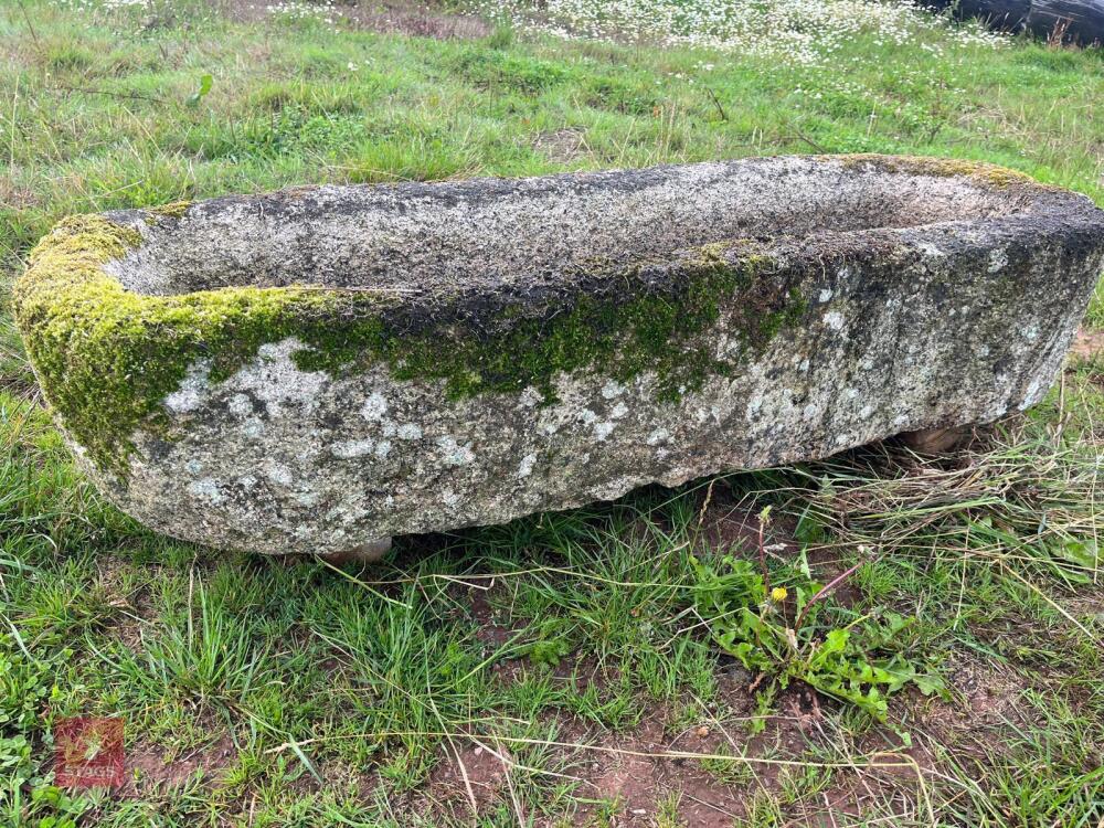 OBLONG GRANITE TROUGH/PLANTER