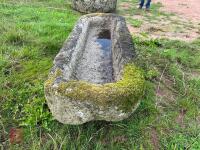 OBLONG GRANITE TROUGH/PLANTER - 2