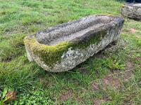 OBLONG GRANITE TROUGH/PLANTER - 3