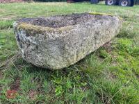 OBLONG GRANITE TROUGH/PLANTER - 4