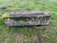 OBLONG GRANITE TROUGH/PLANTER - 6