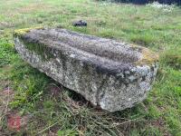 OBLONG GRANITE TROUGH/PLANTER - 7