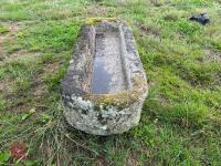 OBLONG GRANITE TROUGH/PLANTER - 8