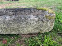 OBLONG GRANITE TROUGH/PLANTER - 10