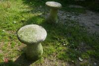 2 STADDLE STONES - 2