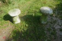 2 STADDLE STONES - 10