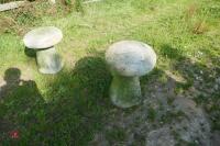 2 STADDLE STONES - 14