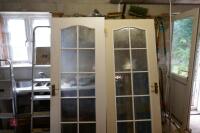 2 GLAZED 10 PANEL INTERNAL DOORS