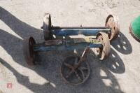 2 X CAST IRON AXLES & WHEEL - 7