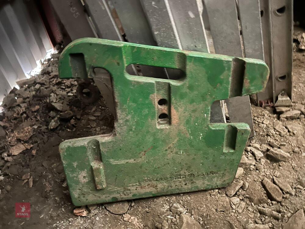 2 JOHN DEERE FRONT WEIGHTS