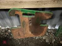 2 JOHN DEERE FRONT WEIGHTS - 2