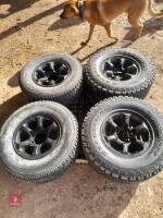 4 X MITSUBISHI SHOGUN WHEELS AND TYRES