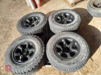 4 X MITSUBISHI SHOGUN WHEELS AND TYRES - 6