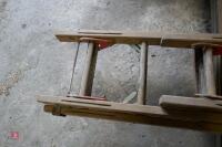 WOODEN TRIPLE EXTENDING LADDER - 7