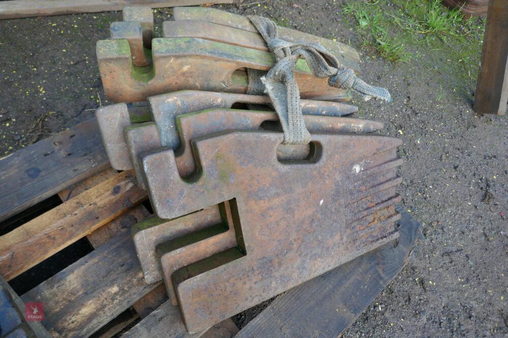 6 SAME WAFER FRONT TRACTOR WEIGHTS