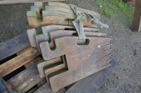 6 SAME WAFER FRONT TRACTOR WEIGHTS