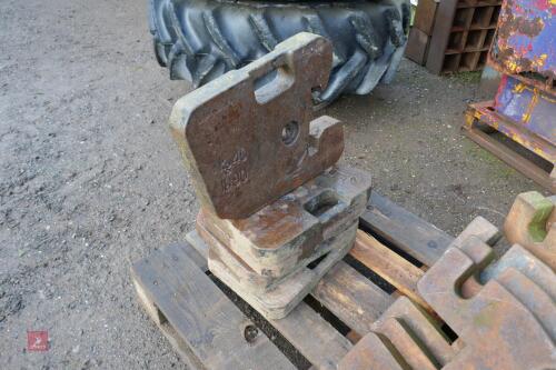 6 40KG FRONT WAFER TRACTOR WEIGHTS