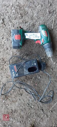 BOSCH DRILL & BATTERY CHARGER