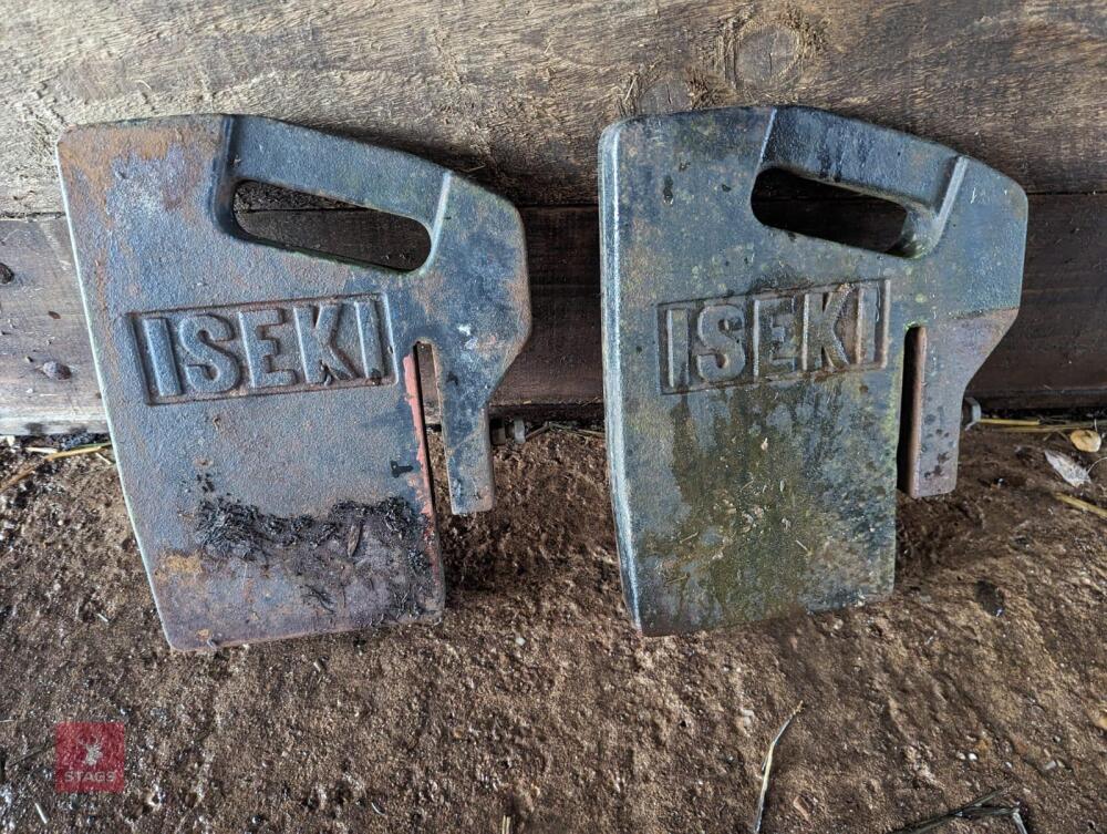 2 ISEKI FRONT TRACTOR WEIGHTS