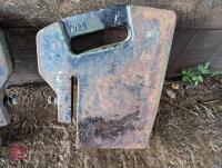 2 ISEKI FRONT TRACTOR WEIGHTS - 2