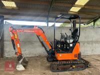 2018 HITACHI ZAXIS 19U MINI DIGGER