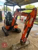 2018 HITACHI ZAXIS 19U MINI DIGGER - 3