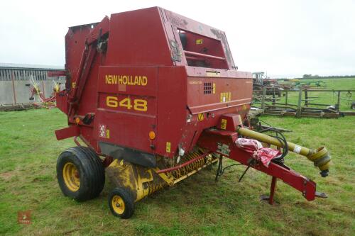 2001 NEW HOLLAND 648 ROUND BALER