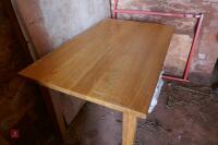 4 X OAK TABLES - 3