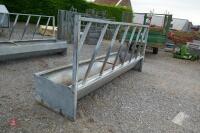 GALVANISED CATTLE FEED BARRIER & TROUGH - 3