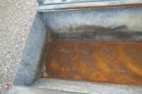 GALVANISED CATTLE FEED BARRIER & TROUGH - 8