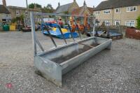 GALVANISED CATTLE FEED BARRIER & TROUGH - 9