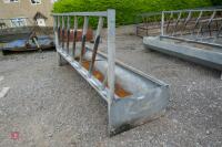 GALVANISED CATTLE FEED BARRIER & TROUGH - 11