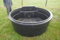 400 GALLON BLACK CATTLE TROUGH - 2