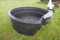 400 GALLON BLACK CATTLE TROUGH - 4