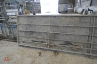 12' 6'' GALVANISED SHEETED GATE (10) - 2