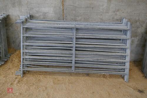 11 GALVANISED 6' SHEEP HURDLES (24)