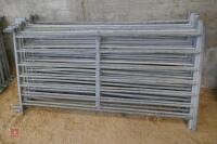 11 GALVANISED 6' SHEEP HURDLES (24) - 2