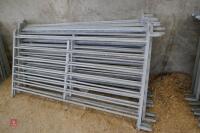 12 GALVANISED 6' SHEEP HURDLES (25) - 2