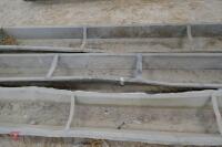 3 9' GALVANISED SHEEP GROUND TROUGHS - 3