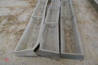 3 9' GALVANISED SHEEP GROUND TROUGHS - 5